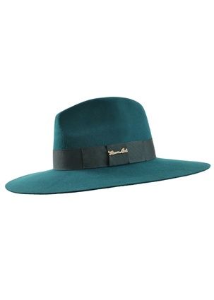 Thomas Cook Augusta Felt Hat Teal, Size: 55