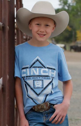 Cinch Boys Light Blue T/Shirt, Size: M10