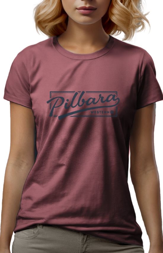 Pilbara Women's Game Day T-Shirt, Colour: Cardinal, Size: 10