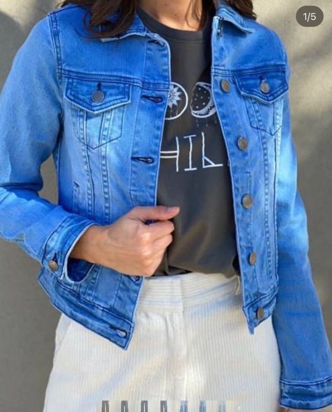 Country Denim Crop Jacket, Size: 6