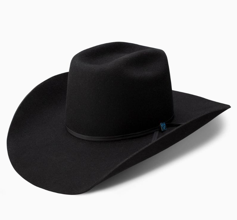 Resistol Cojo 9th Round 3X Wool Felt, Colour: Black, Size: 55