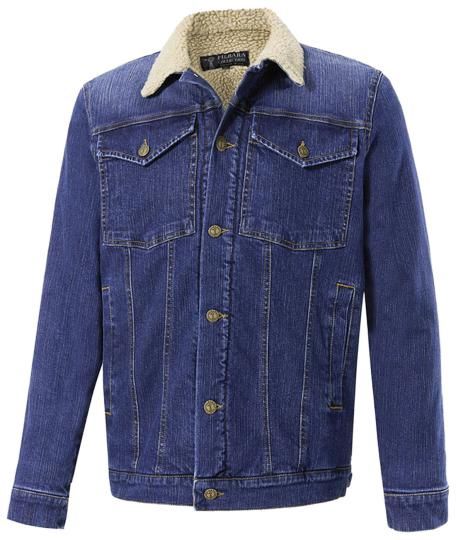 Pilbara Men's Sherpa Lined Jacket, Colour: Dark Indigo, Size: S