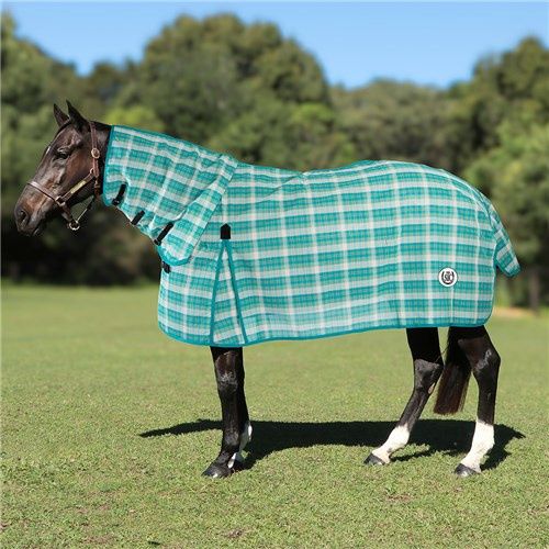 STC PVC Shade Mesh Horse Rug Combo, Size: 5'9"