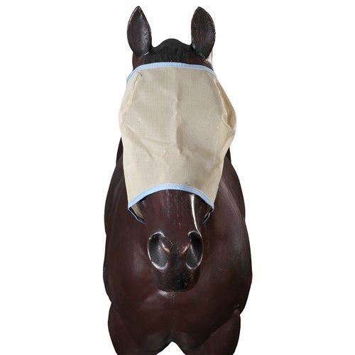 Dakota Everyday Grey Mesh Fly Mask, Colour: Blue, Size: Cob