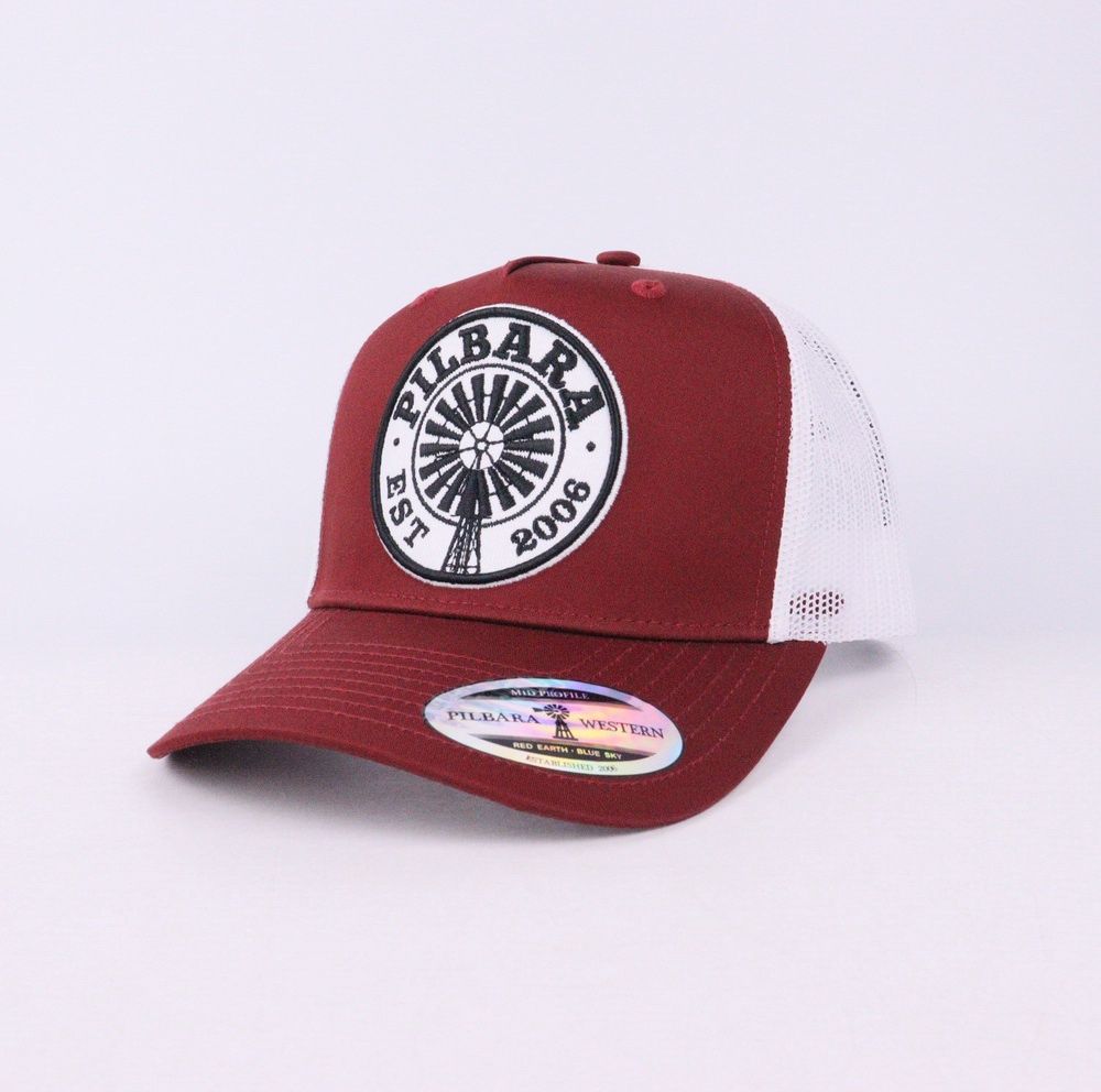 Pilbara Established Cap, Colour: Maroon
