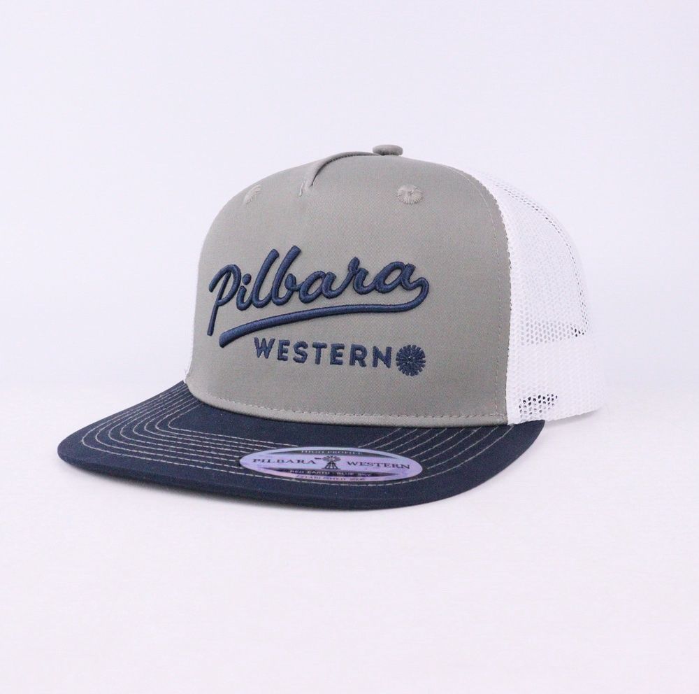 Pilbara Ball Park Cap, Colour: Grey/White