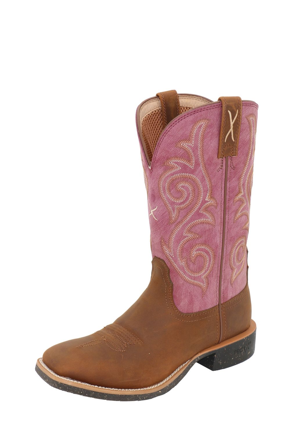 Women's 11" Tech X2 Boot Brown/Pink, Size: 7.5