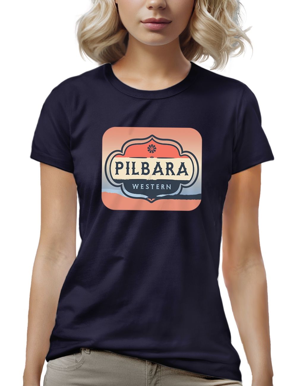 Women's Pilbara Peaches &amp; Cream T-Shirt, Size: 10