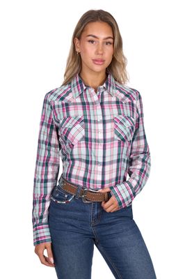 Women’s Nicola Check  Western L/S Shirt
