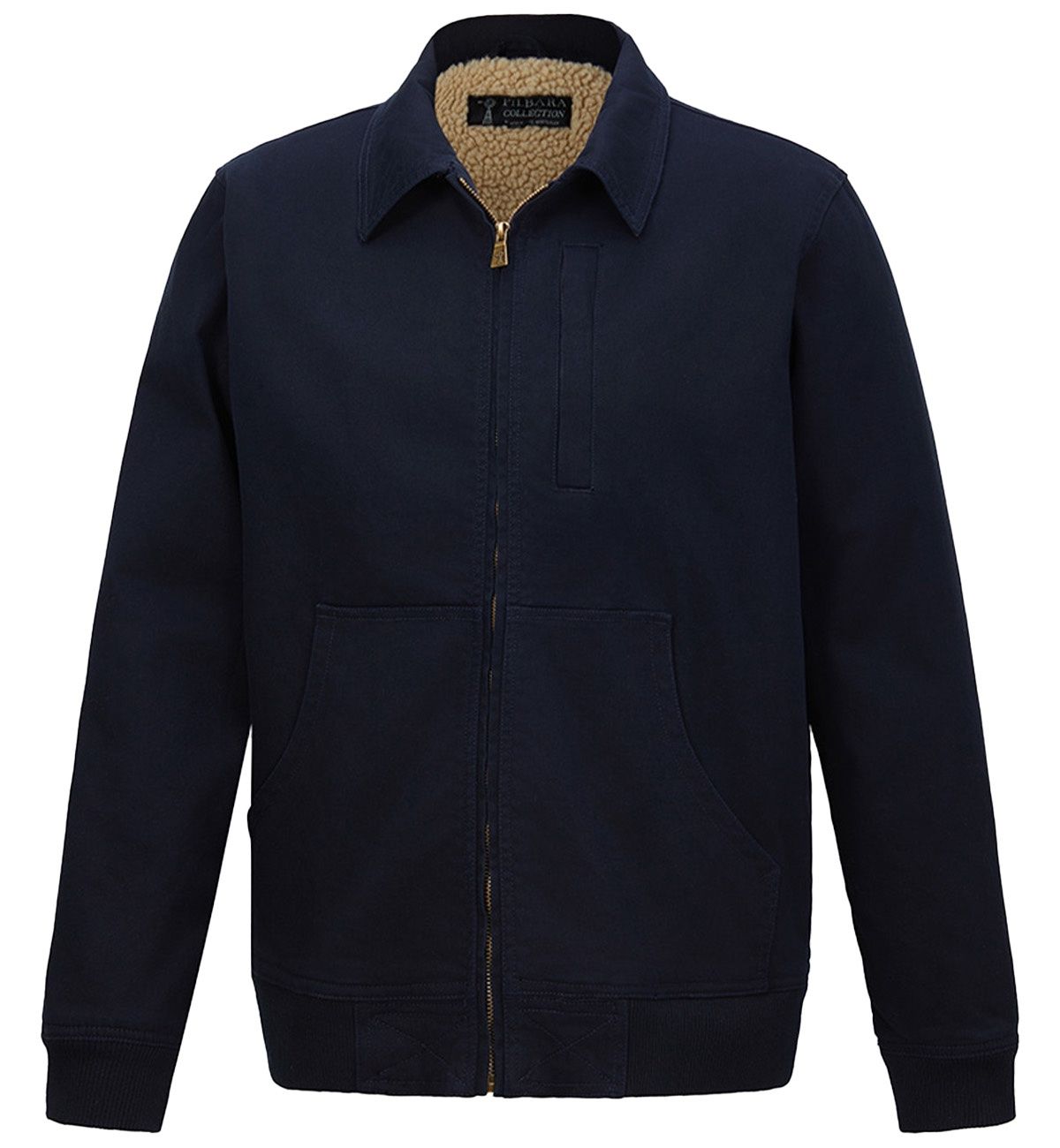 Pilbara Men's Sherpa Bomber Jacket, Colour: Navy, Size: XS