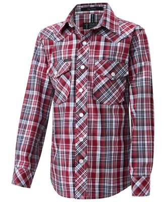 Pilbara Western Children's Snap Button L/S Shirt