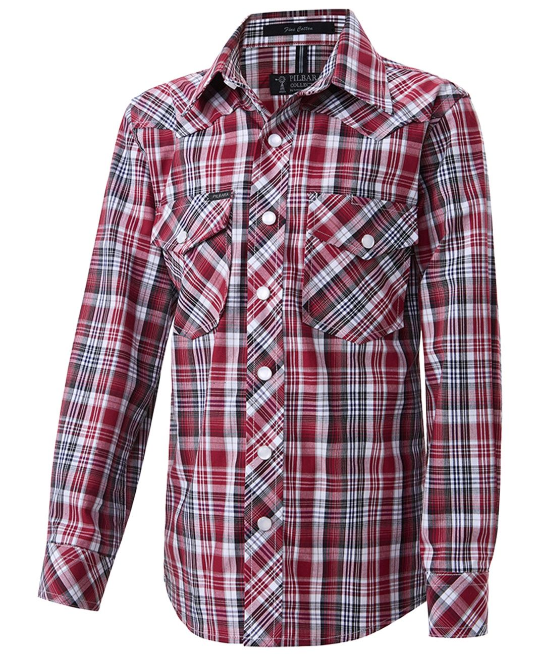 Pilbara Western Children's Snap Button L/S Shirt, Size: 0
