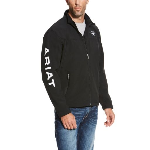 NEW TEAM SOFTSHELL JACKET, Colour: BLACK, Size: SMALL
