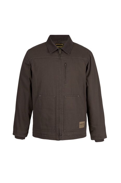 Men's HardSlog Canvas Jacket, Colour: Moss, Size: S