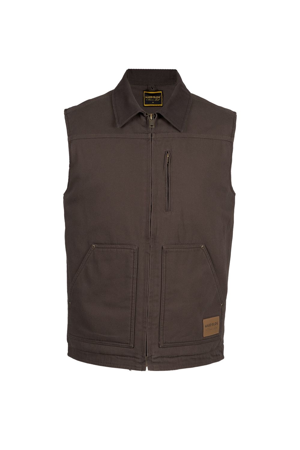 Men" HardSlog Canvas Vest, Colour: Moss, Size: S