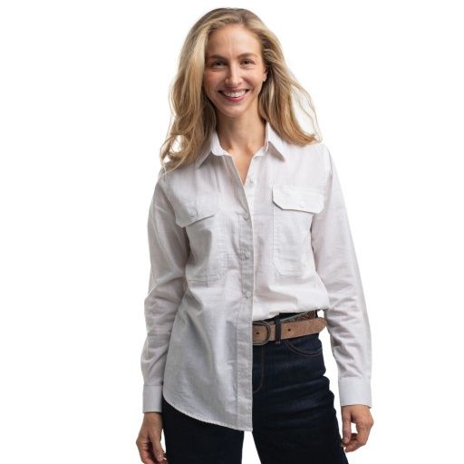 WOMEN'S ABBEY FULL BUTTON RAW COTTON, Size: 8