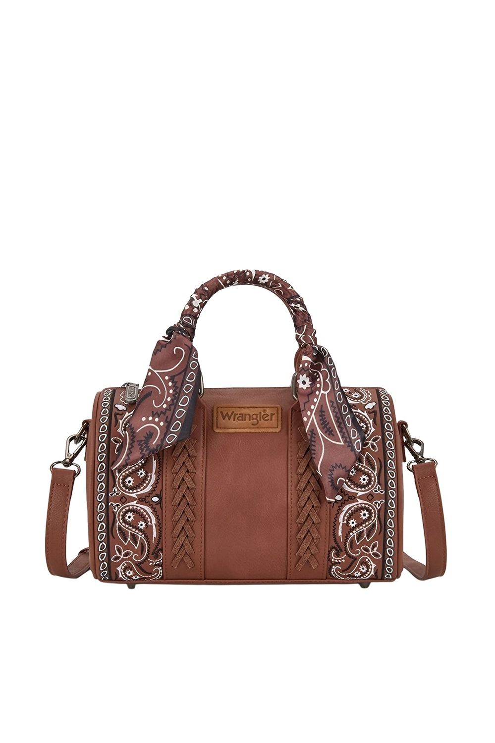 PAISLEY BARREL BAG, Colour: Tan
