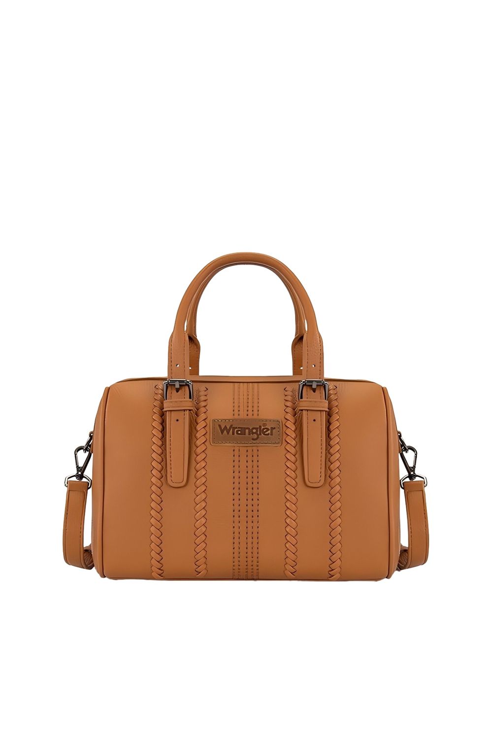 BOSTON STITCH BARREL BAG, Colour: Tan