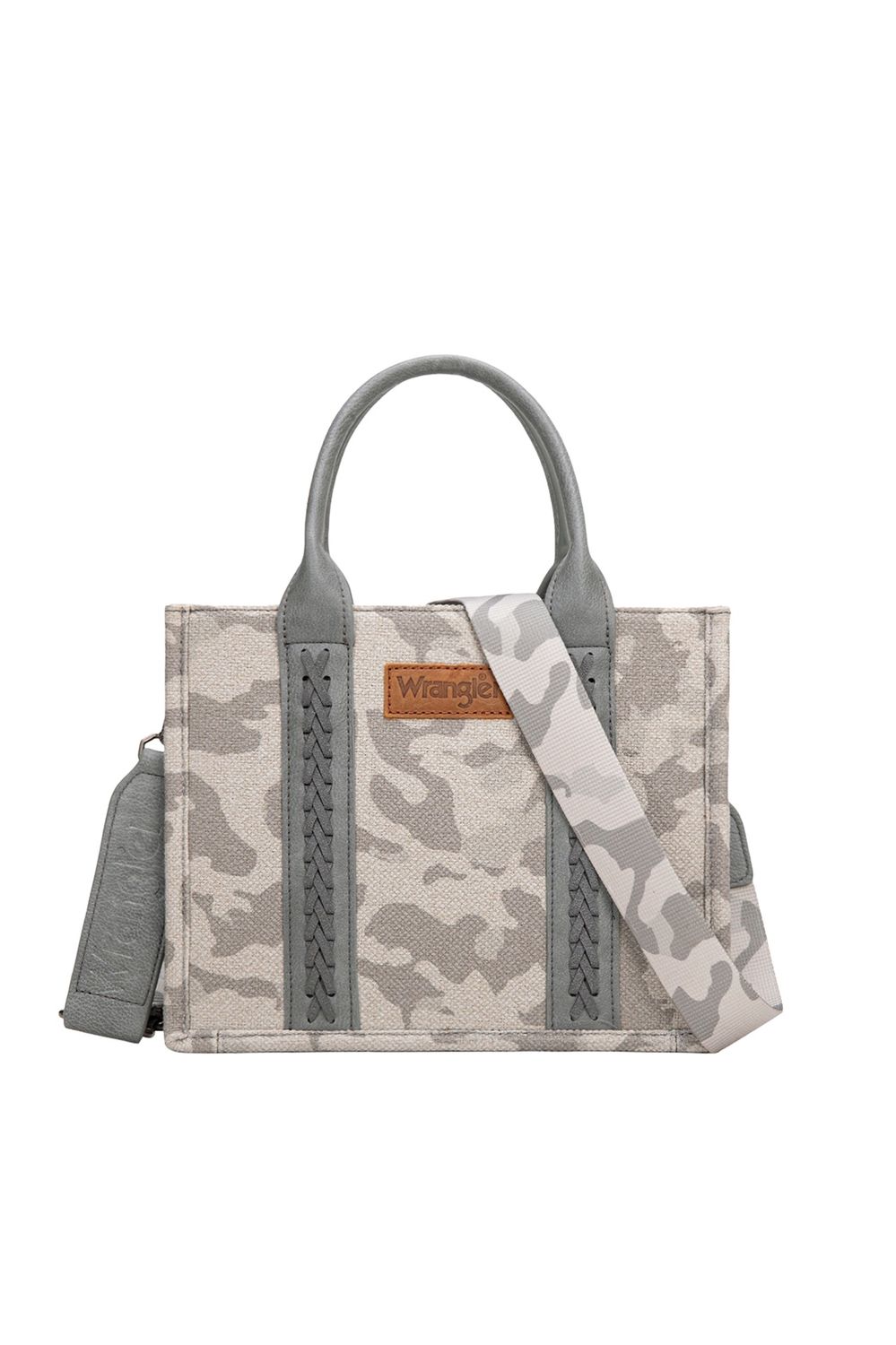 CAMO PRINT CROSSBODY BAG, Colour: Light Grey