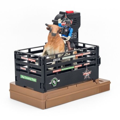 PBR BUCKING BULL AND RIDER