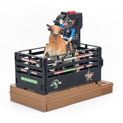 PBR BUCKING BULL AND RIDER