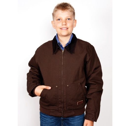 KID'S - JUNIOR DIAMANTINA JACKET, Colour: CHOCOLATE, Size: XSMALL