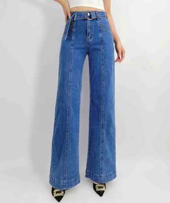 Country Denim Belted Jeans