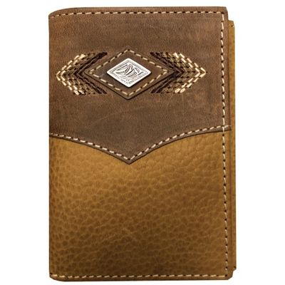 TRI-FOLD WALLET - DIAMOND CONCHO