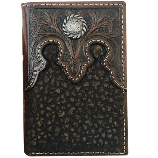 TRI-FOLD WALLET - TOOLED YOKE