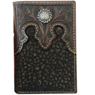 TRI-FOLD WALLET - TOOLED YOKE