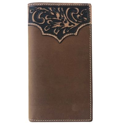 RODEO WALLET - TOOLED YOKE TAN