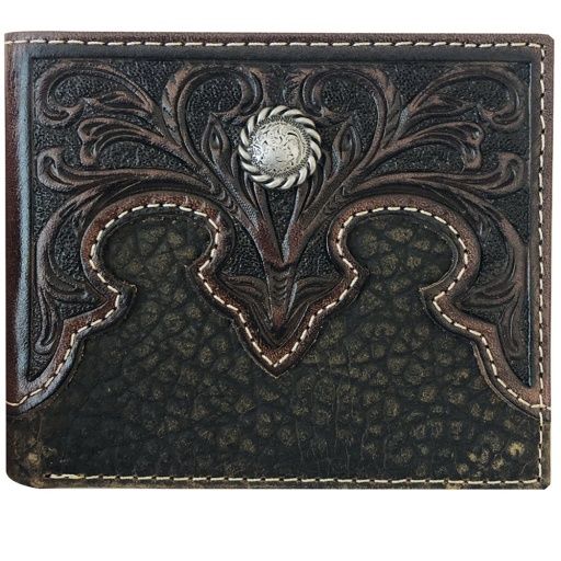 BI-FOLD WALLET - TOOLED YOKE