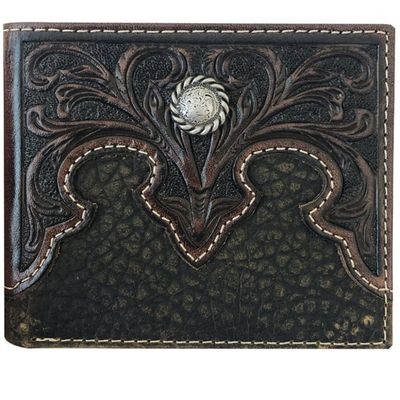 BI-FOLD WALLET - TOOLED YOKE