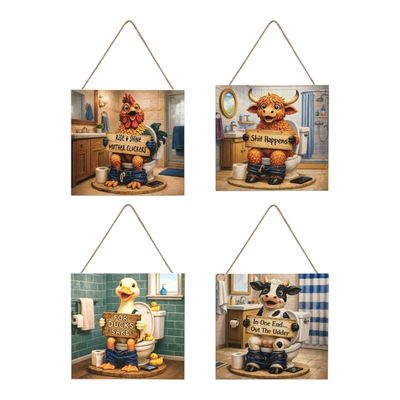Farm Animal Toilet Signs
