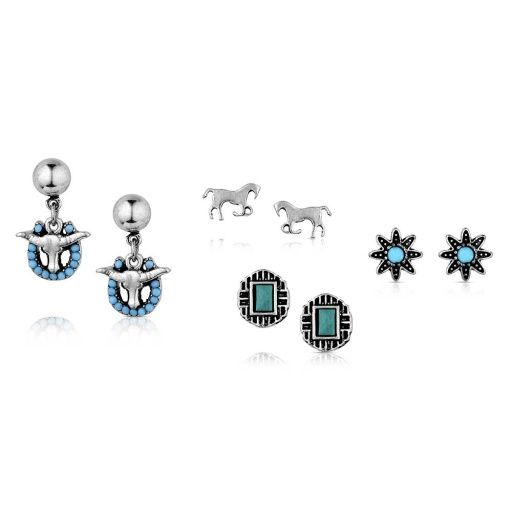 EVERYDAY WESTERN POST EARRING SET