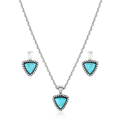 BRAIDED JOURNEY TURQUOISE JEWELLERY SET