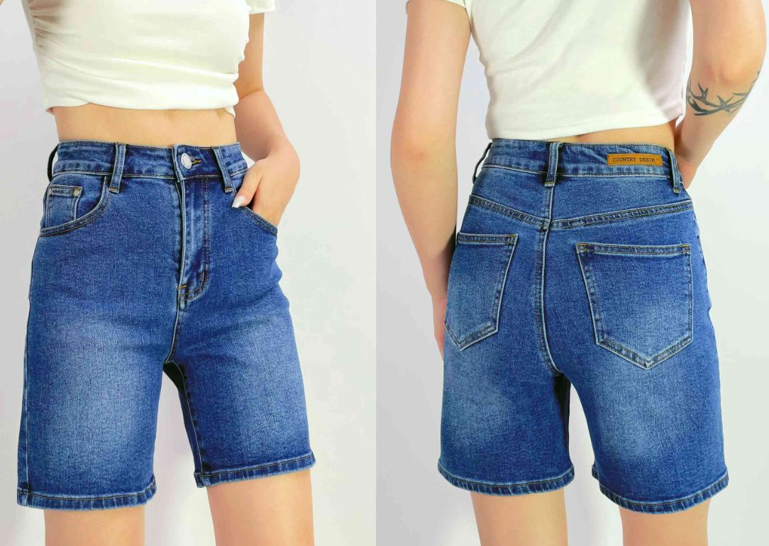 Country Denim Mid Length Denim Short