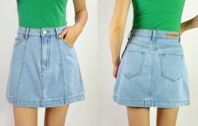 Country Denim A-Line Skirt