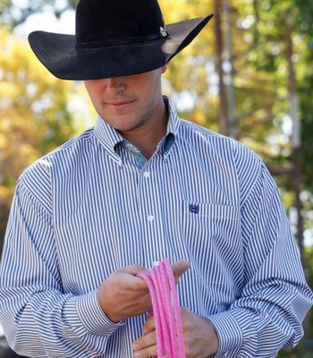 Cinch Poly Tencel Blue Stripe
