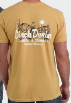 Men's T/Shirt Cowboy and Country Gold