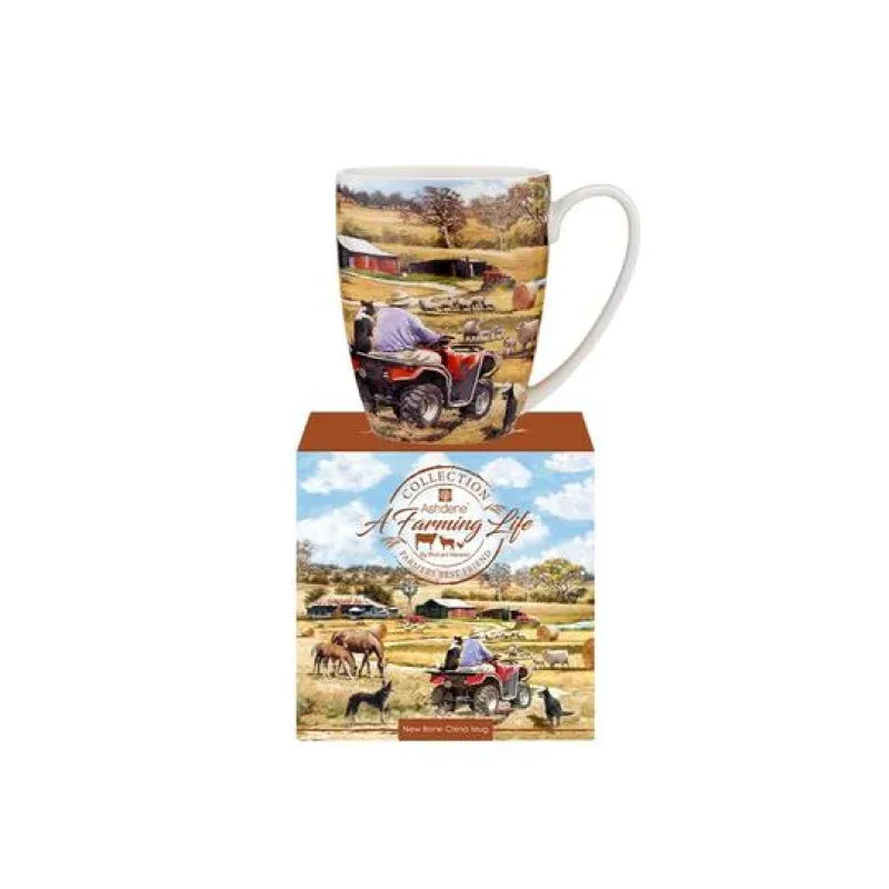 Ashdene Farming Life Mug, Pattern: Farmers Best Friend