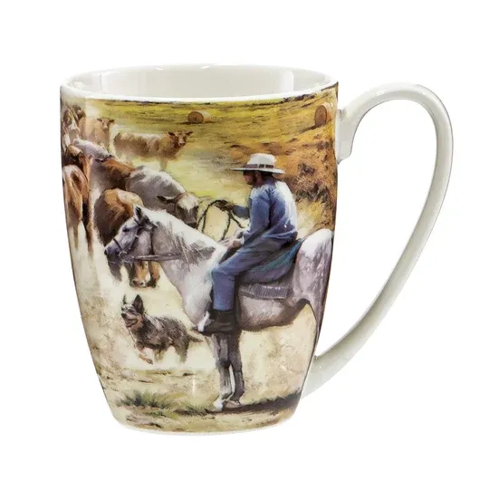 Ashdene Grazing Paddocks Mug, Pattern: Rounding the Herd