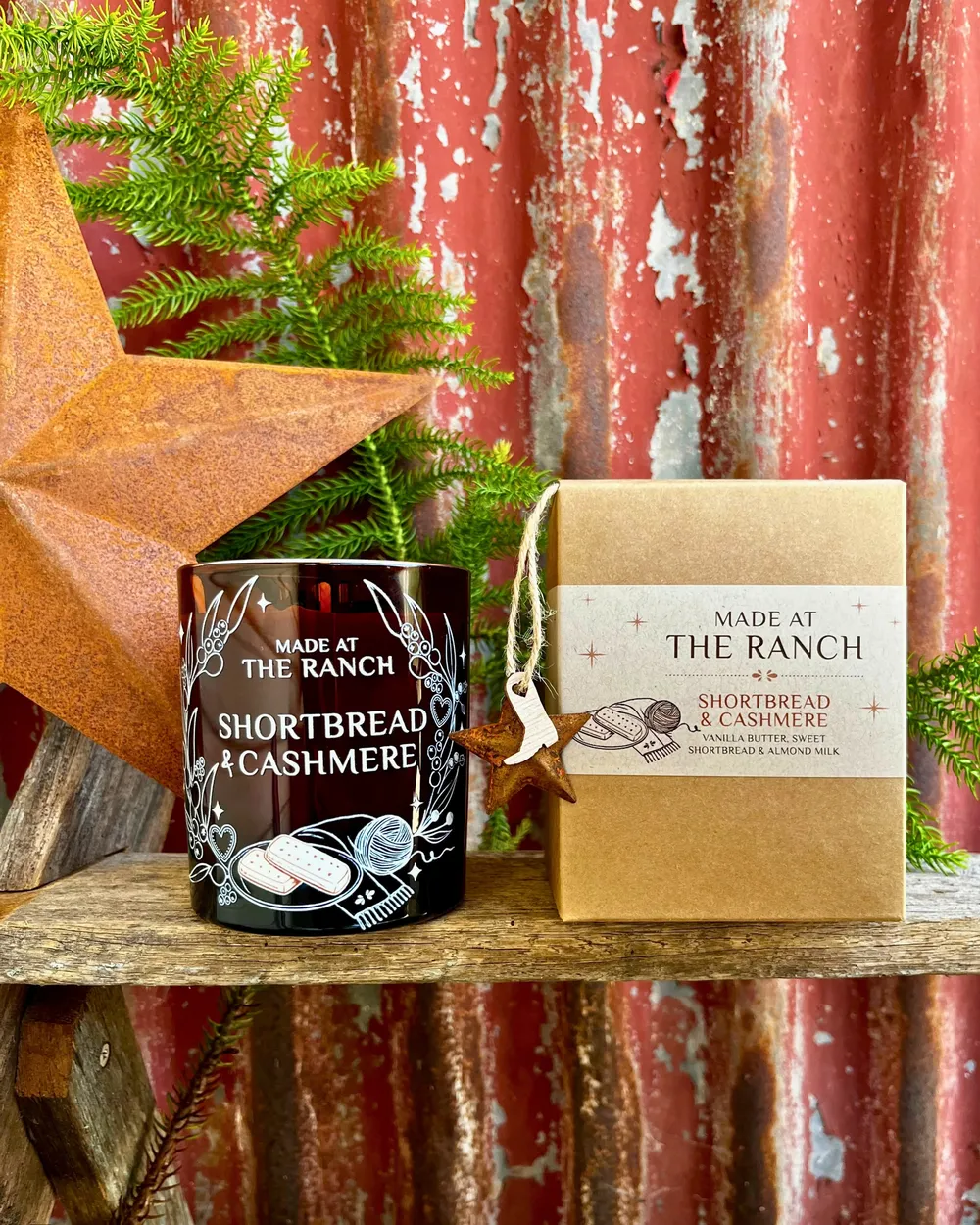 Shortbread &amp; Cashmere Christmas Candles and Melts, Size: Large