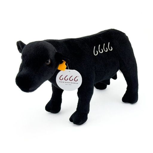 FOUR SIXES RANCH PLUSH BLACK ANGUS COW