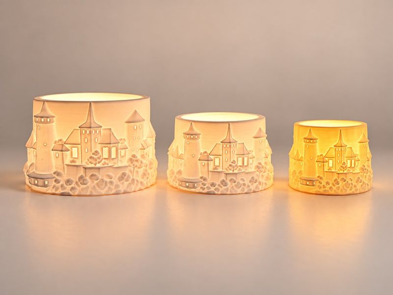 Windlicht "Bautzen" im 3D-Design