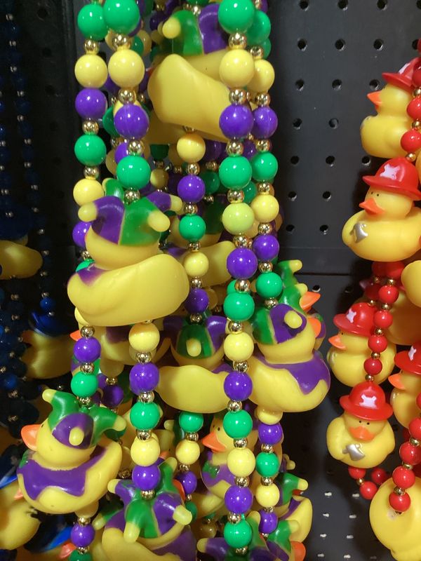 42&quot; Mardi Gras Jester Rubber Duck Mardi Gras Beads single