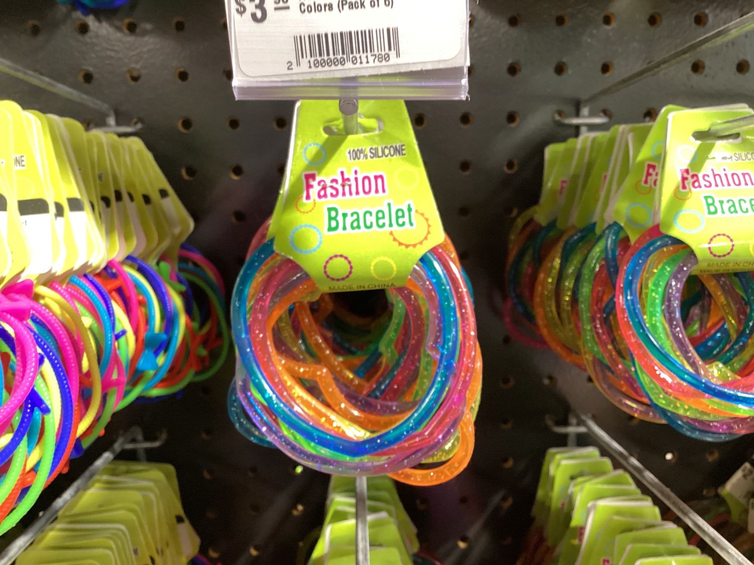 Heart Bracelet - Assorted Colors (Pack of 6)