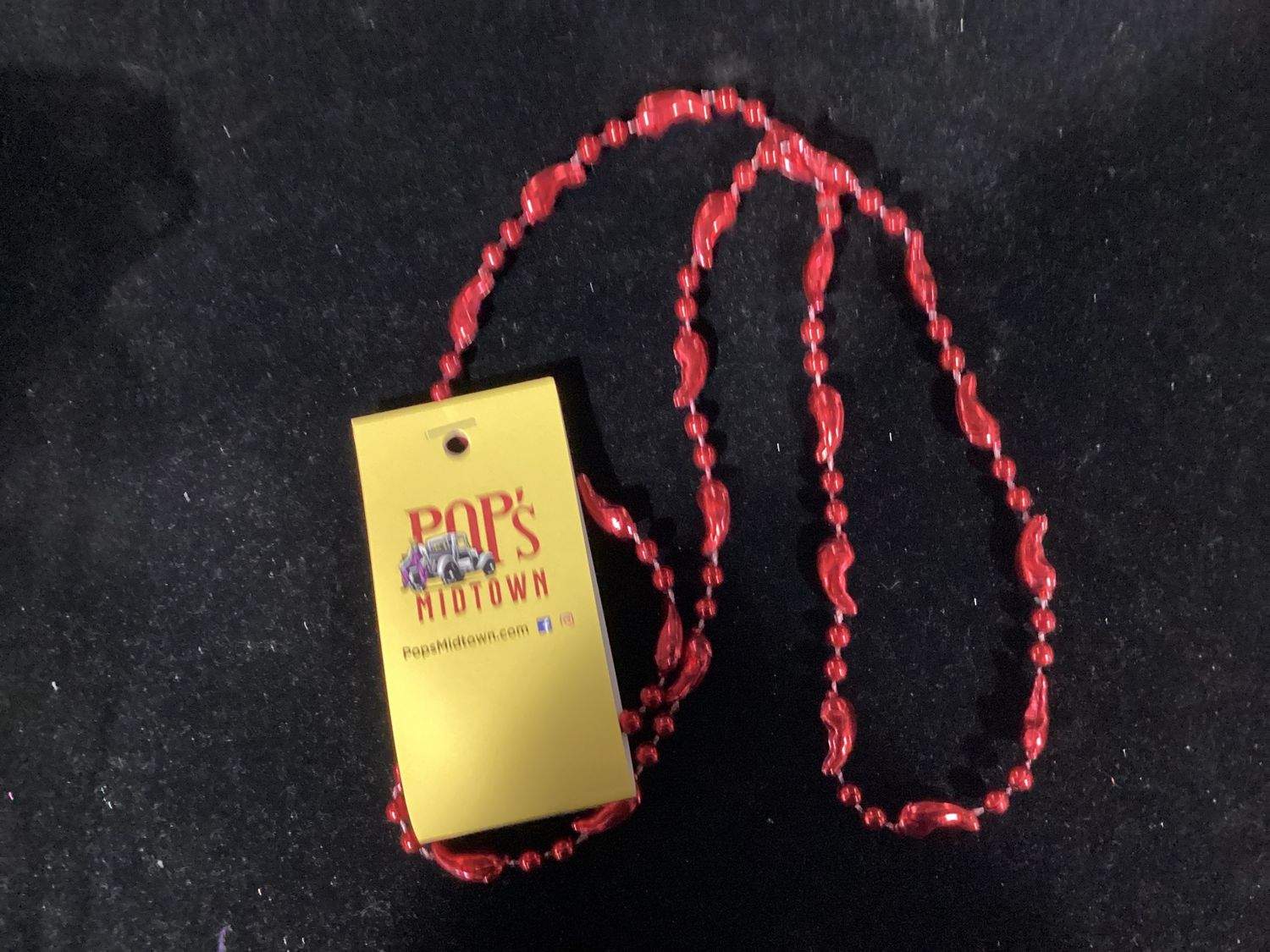 36" Mini Chili Pepper Bead single