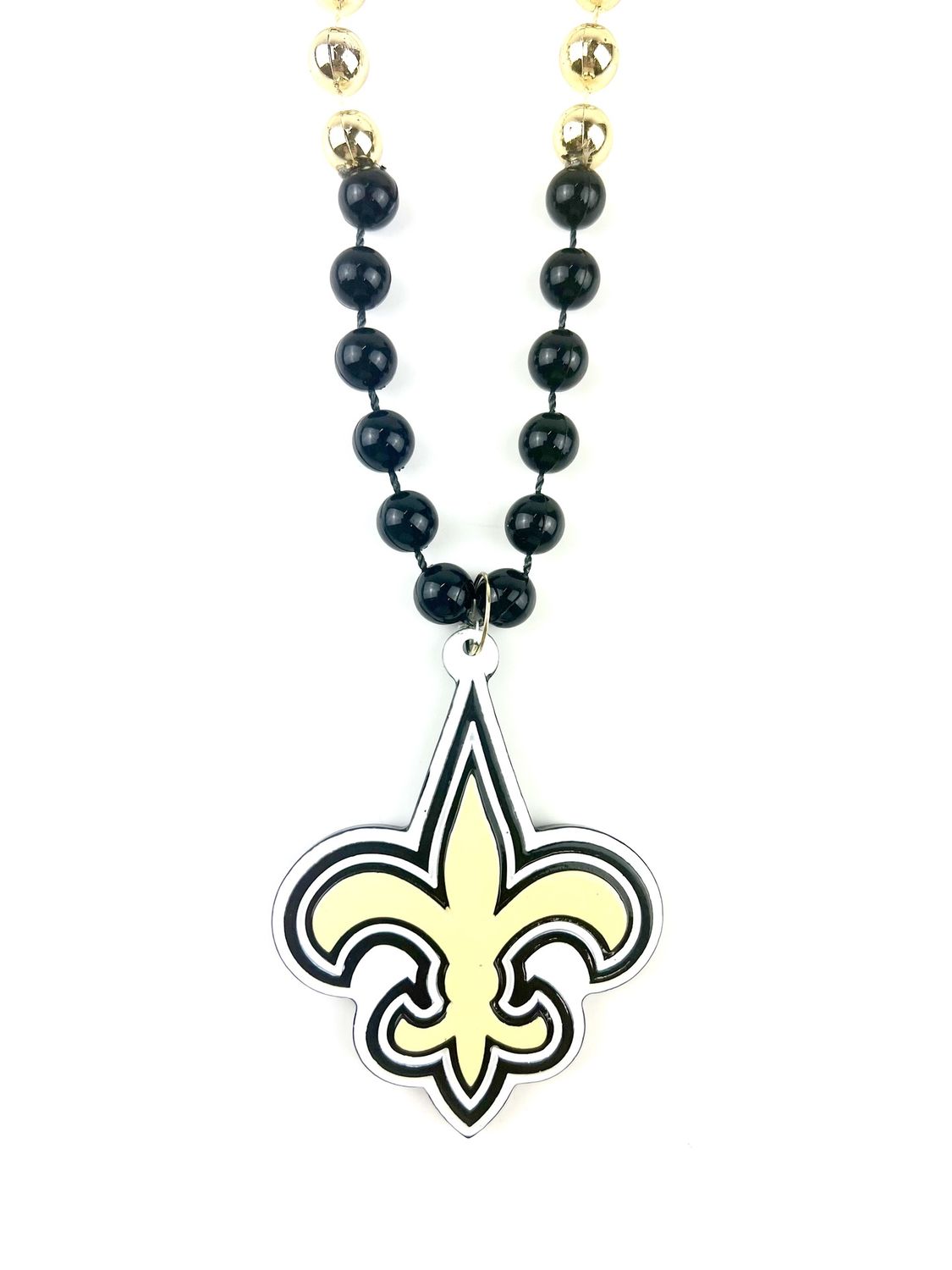 36" NFL Licensed New Orleans Saints Fleur de Lis Bead (Each) LIC133