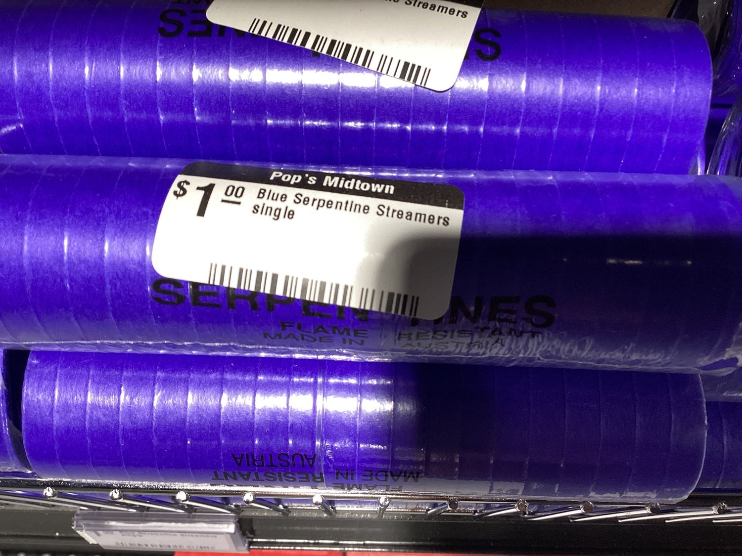 Blue Serpentine Streamers single